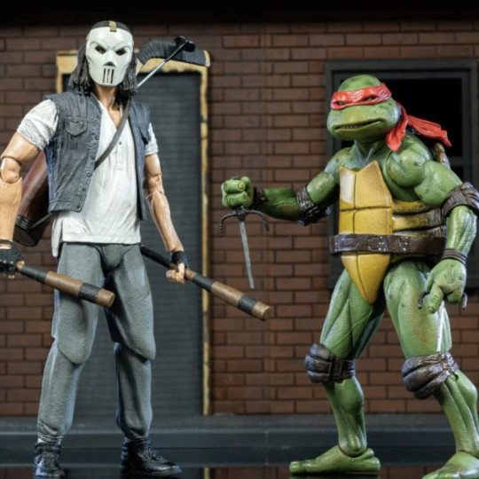 NECA Teenage Mutant Ninja Turtles Casey Jones &amp; Raphael in Disguise