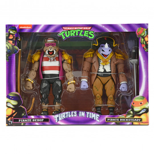 Tmnt: Turtles In Time Pirate Rocksteady & Bebop 2-Pack