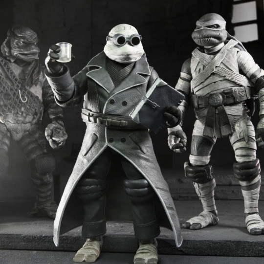Universal Monsters Teenage Mutant Ninja Turtles Black & White 4-Pack