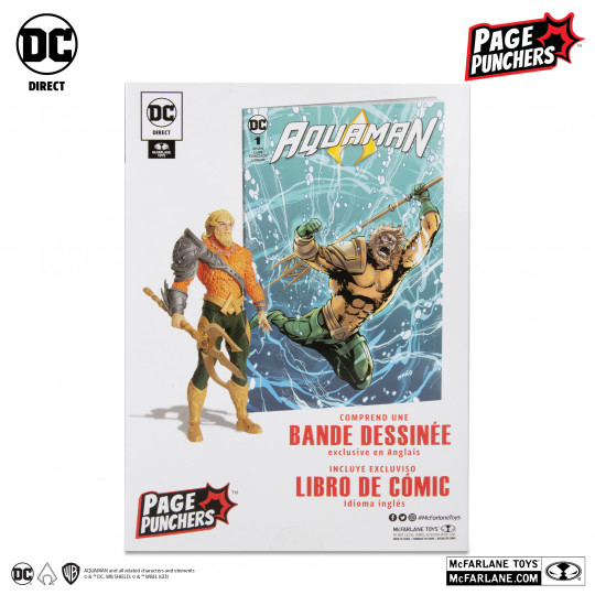 Aquaman 7″ Figure With Aquaman Comic (Page Punchers)