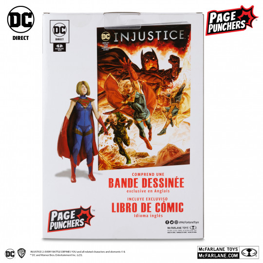 Supergirl 7″ Figure With Injustice 2 Comic (Page Punchers)