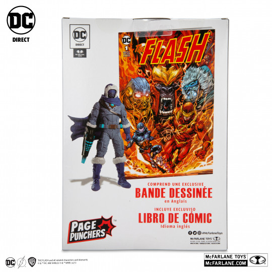 Captain Cold 7″ Figure With The Flash Comic (Page Punchers)