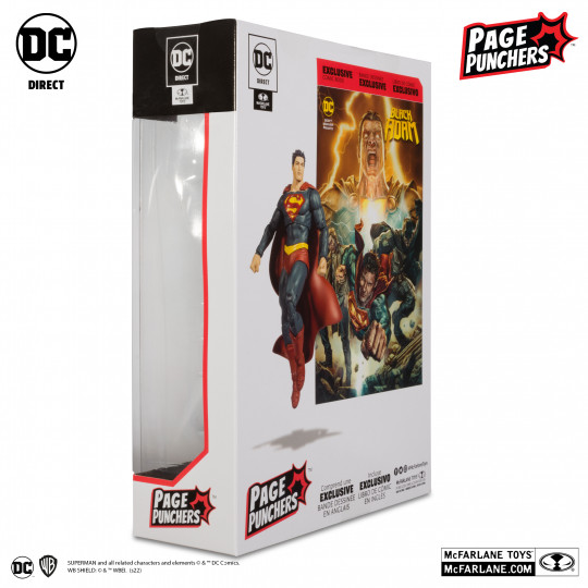 Superman 7″ Figure With Black Adam Comic (Page Punchers)