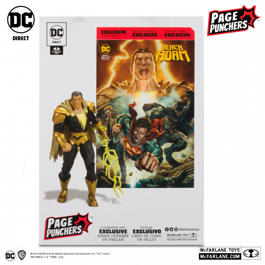 Black Adam 7″ Figure With Black Adam Comic (Page Punchers)