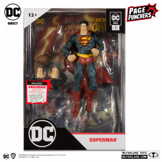 Superman 7″ Figure With Black Adam Comic (Page Punchers)
