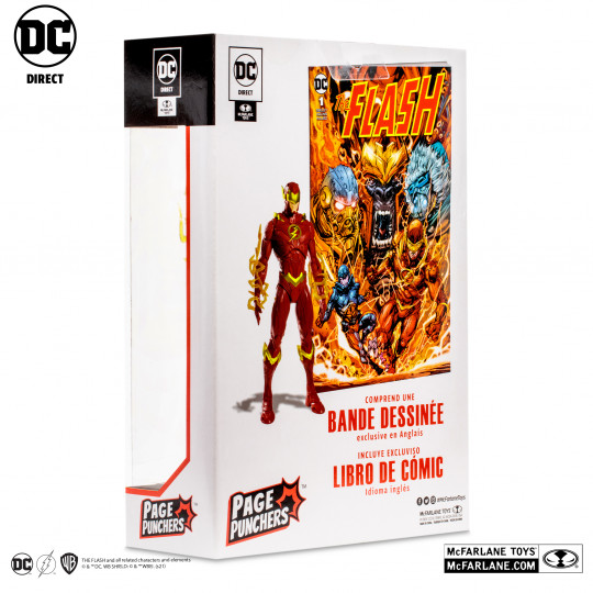 The Flash 7″ Figure With The Flash Comic (Page Punchers)