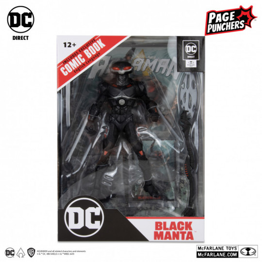 Black Manta 7″ Figure With Aquaman Comic (Page Punchers)