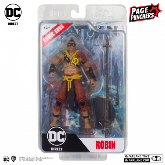 Robin 7″ Figure With Batman: Fighting The Frozen Comic (Page Punchers)