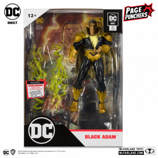 Black Adam 7″ Figure With Black Adam Comic (Page Punchers)