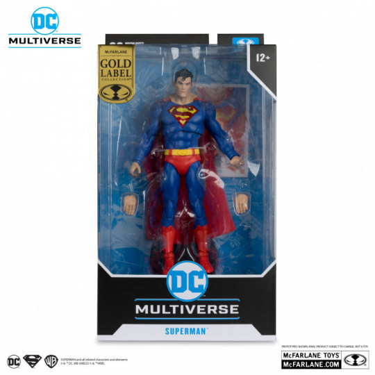 DC Multiverse Figurine Superman  Centennial Park Tribute Statue  Gold Label 18 Cm