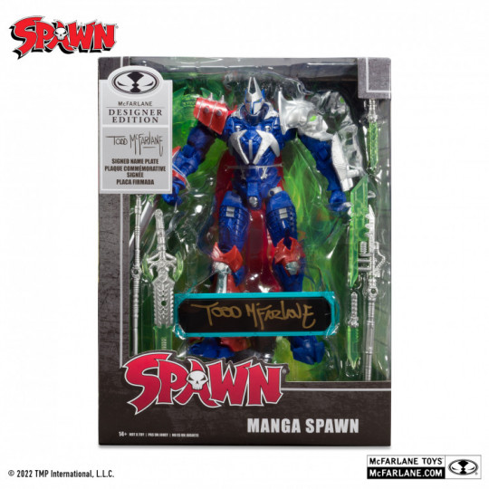 Manga Spawn With Todd Mcfarlane Signed Name Plate