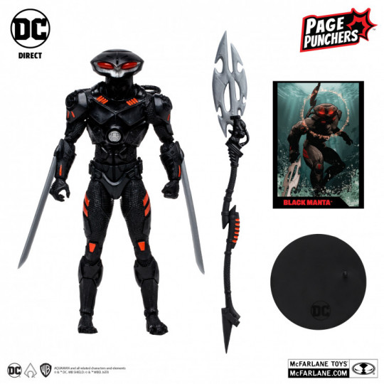 Black Manta 7″ Figure With Aquaman Comic (Page Punchers)