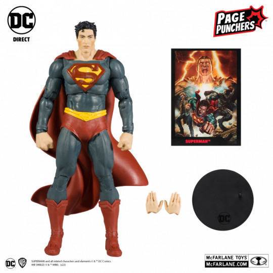 Superman 7″ Figure With Black Adam Comic (Page Punchers)