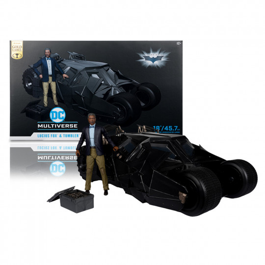 Display by Theinfamoustmf: Lucius Fox & Tumbler (The Dark Knight) Gold Label