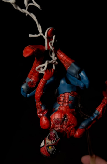Display by Dopee: Zombie Spider-Man