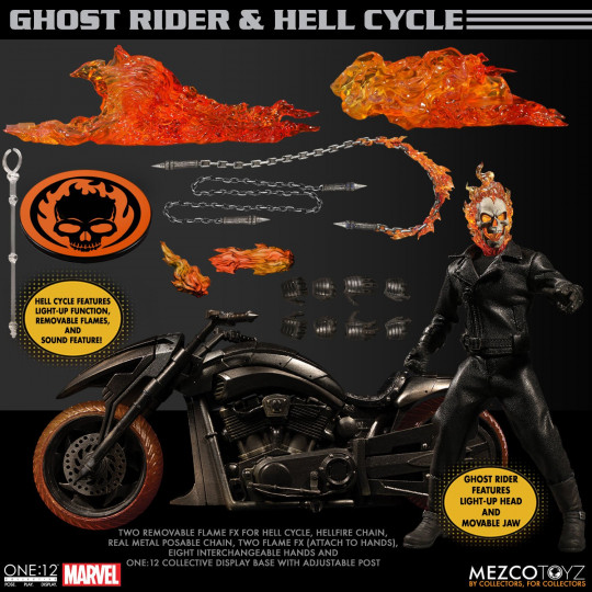 Display by Colb: Ghost Rider & Hell Cycle Set