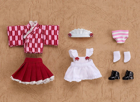 Doll: Outfit Set (Japanese-Style Maid - Pink)