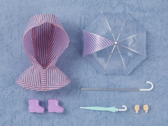 Doll: Outfit Set (Rain Poncho - Stripes)