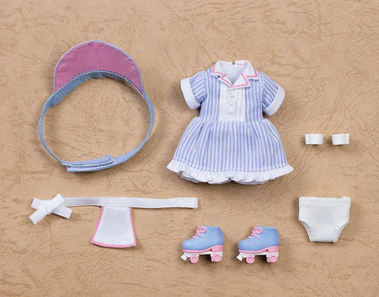 Doll Outfit Set: Diner - Girl (Blue/Pink)