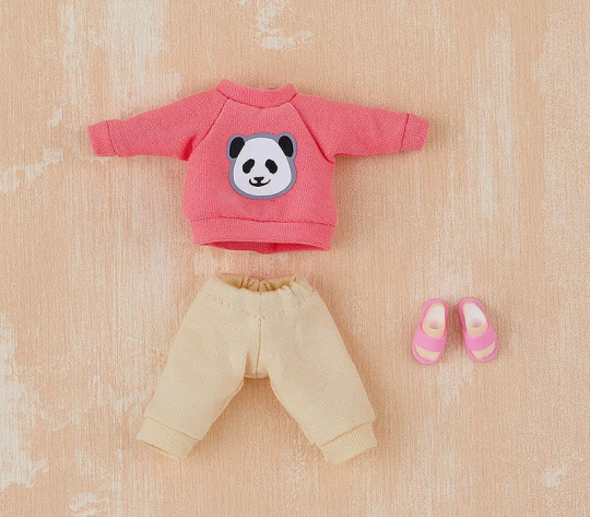 Doll Outfit Set: Sweatshirt And Sweatpants (Pink/Light Blue)