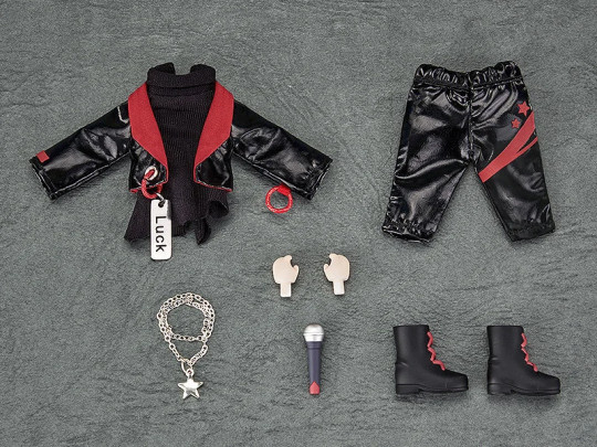 Doll Outfit Set: Idol Outfit - Boy (Deep Red)