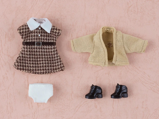 Doll Outfit Set: Campus Outfit - Girl (Beige/White)