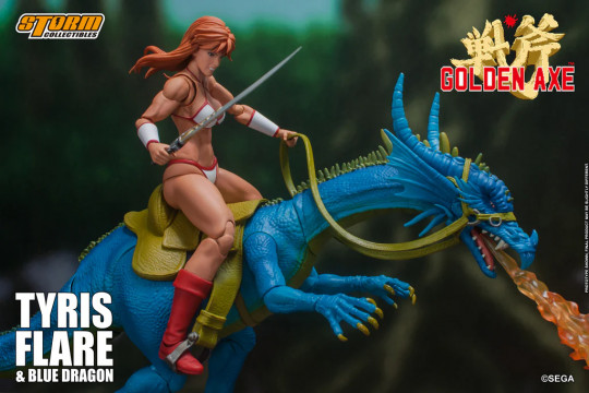 Tyris Flare & Blue Dragon - Golden Axe