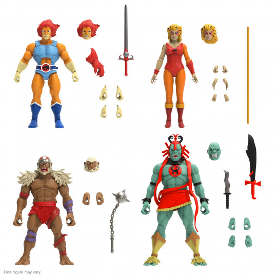 Cheetara, Lion-O, Mumm-Ra The Ever Living & Monkian