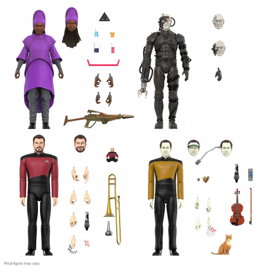 Commander Riker, Guinan, Lieutenant Commander Data & Locutus Of Borg