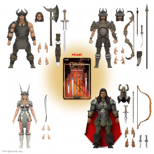 Conan, Valeria Spirit, Thulsa Doom & Subotai (Battle Of The Mounds)
