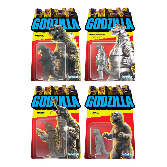 Godzilla '74, Mechagodzilla '74, Megalon & Minya