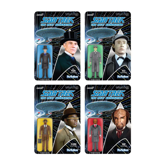 Worf, La Forge, Data & Captain Picard (Victorian)