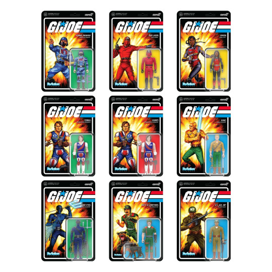 Duke, Red Laser, Snake Eyes, Tomax, Xamot, Raven, Mutt & Junkyard, G.i. Joe Mp & Cobra Trooper
