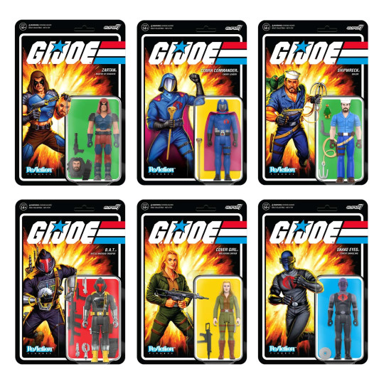 Cobra B.a.t., Cobra Commander (Cape & Scepter), Zartan, Cover Girl, Snake Eyes (Pyramid Of Darkness) & Shipwreck