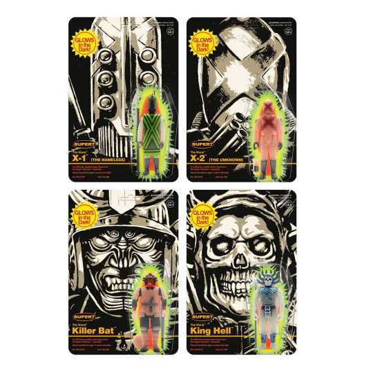 Killer Bat, King Hell, X-1 & X-2 (Monster Glow)