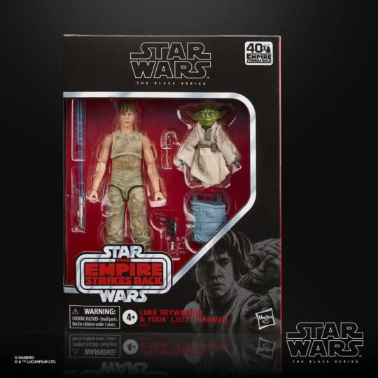 Star Wars 40Th Anniversary The Black Series Deluxe Luke Skywalker & Yoda (Jedi Training) Two-Pack
