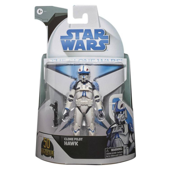 Star Wars 50th Anniversary The Black Series Clone Pilot Hawk (The Clone Wars)