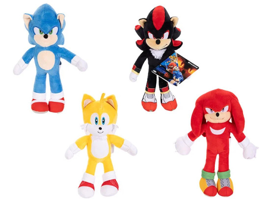 Sonic the Hedgehog 3 9-inch Set of 4 Plush