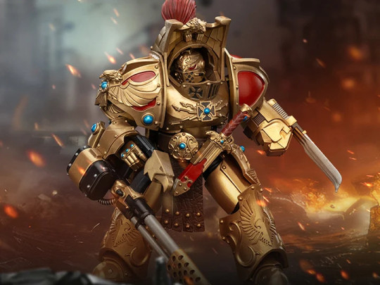 Warhammer: The Horus Heresy Legio Custodes Aquilon Terminator Squad Aquilon with Infernus Firepike