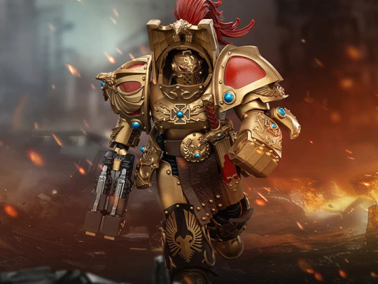 Warhammer: The Horus Heresy Legio Custodes Aquilon Terminator Squad Aquilon with Twin-Linked Adrathic Destructor