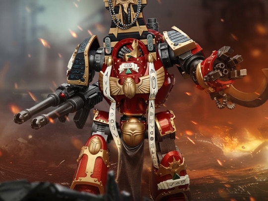 Warhammer: The Horus Heresy Thousand Sons Contemptor-Osiron Dreadnought with Gravis Force Blade and Gravis Autocannon