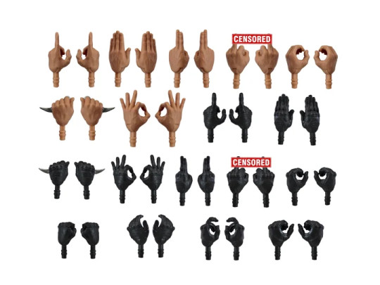 Action Force Hand Pack (Alpha) 1/12 Scale Accessory Set
