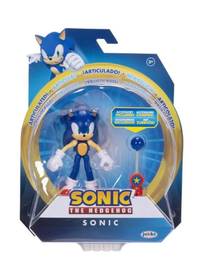 Sonic The Hedgehog 4" Modern Sonic with Blue Checkpoint