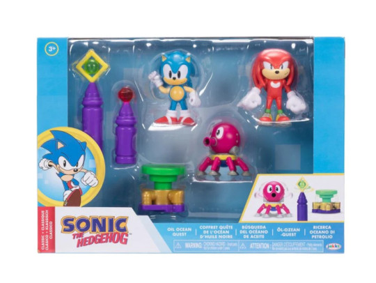 Sonic The Hedgehog 2.5" Oil Ocean Quest Diorama Set