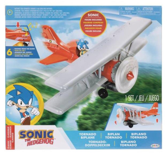 Sonic The Hedgehog 2.5" Tornado Biplane Playset