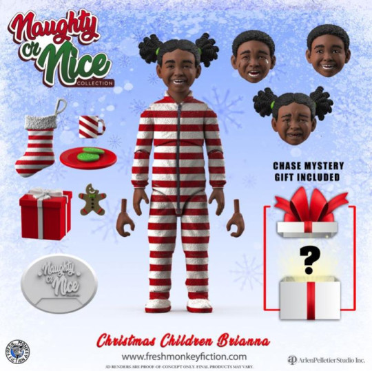 Naughty or Nice Collection Christmas Children Brianna 1/12 Scale BBTS Exclusive Action Figure