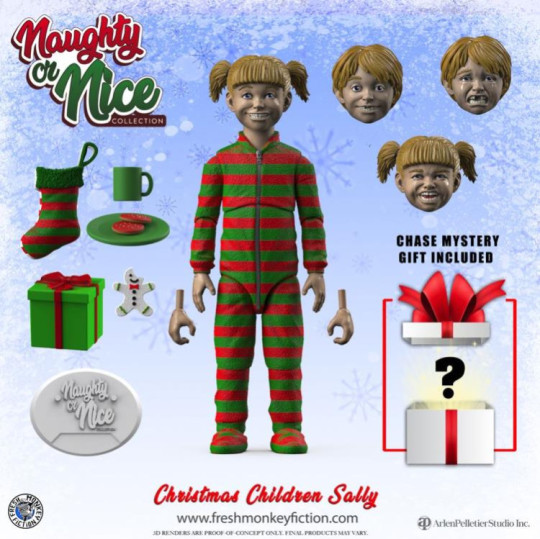 Naughty or Nice Collection Christmas Children Sally 1/12 Scale BBTS Exclusive Action Figure