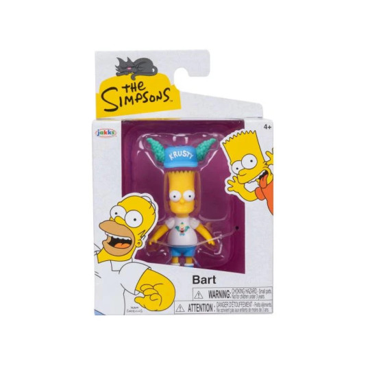 The Simpsons 2.5" Bart (Krusty the Clown Hat) Action Figure