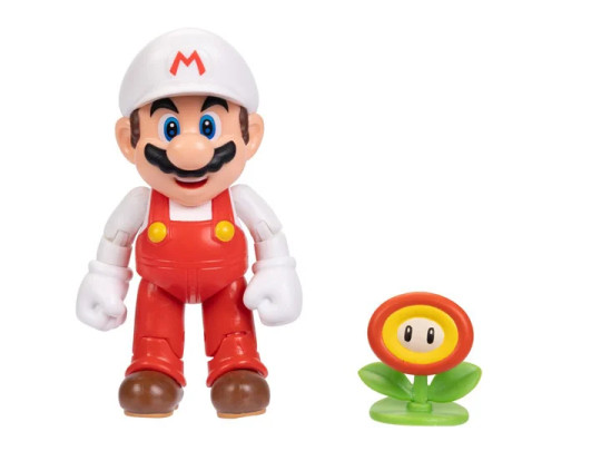 World of Nintendo 4" Fire Mario with Fire Flower (Reissue)