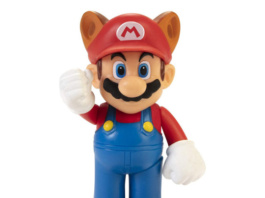 World of Nintendo 2.50" Raccoon Mario Limited Articulation Figure